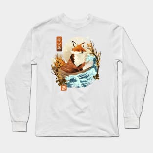 The Great Wave Fox Long Sleeve T-Shirt